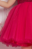 Barbie Sequined Pink Net Frock With Ruffled Sleeves For Girls