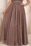 Fawn Shimmer Off-Shoulder Party Gown for Girls