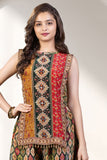 Multicolour Traditional Printed Palazzo Set for Girls