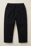 Classic Black Solid Casual Pant