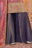 Girls Lavender Ombre Kurti Palazzo Set With Dupatta