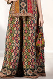 Multicolour Traditional Printed Palazzo Set for Girls