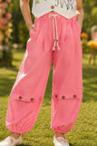 Girls White and Pink Floral Co-Ord Set with Embellished Vest
