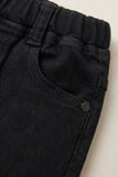 Classic Black Solid Casual Pant