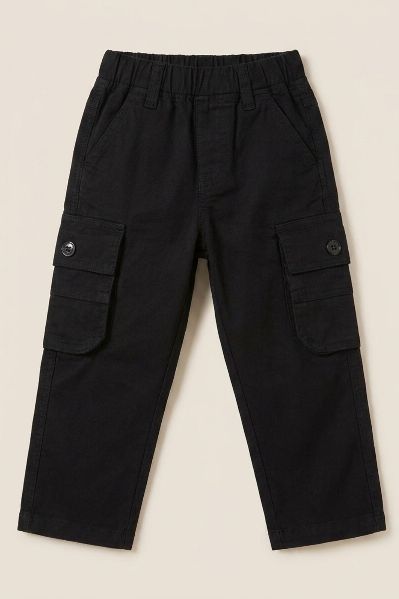 Boys Black Cargo Pant