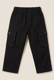 Boys Black Cargo Pant