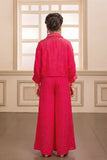 Rani Pink Embellished Palazzo Set for Girls