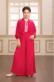Rani Pink Embellished Palazzo Set for Girls