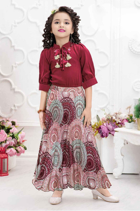 Indo western dress for 8 year girl hotsell