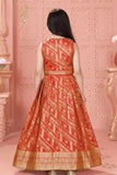 Red And Gold Lehenga Choli Set For Girls