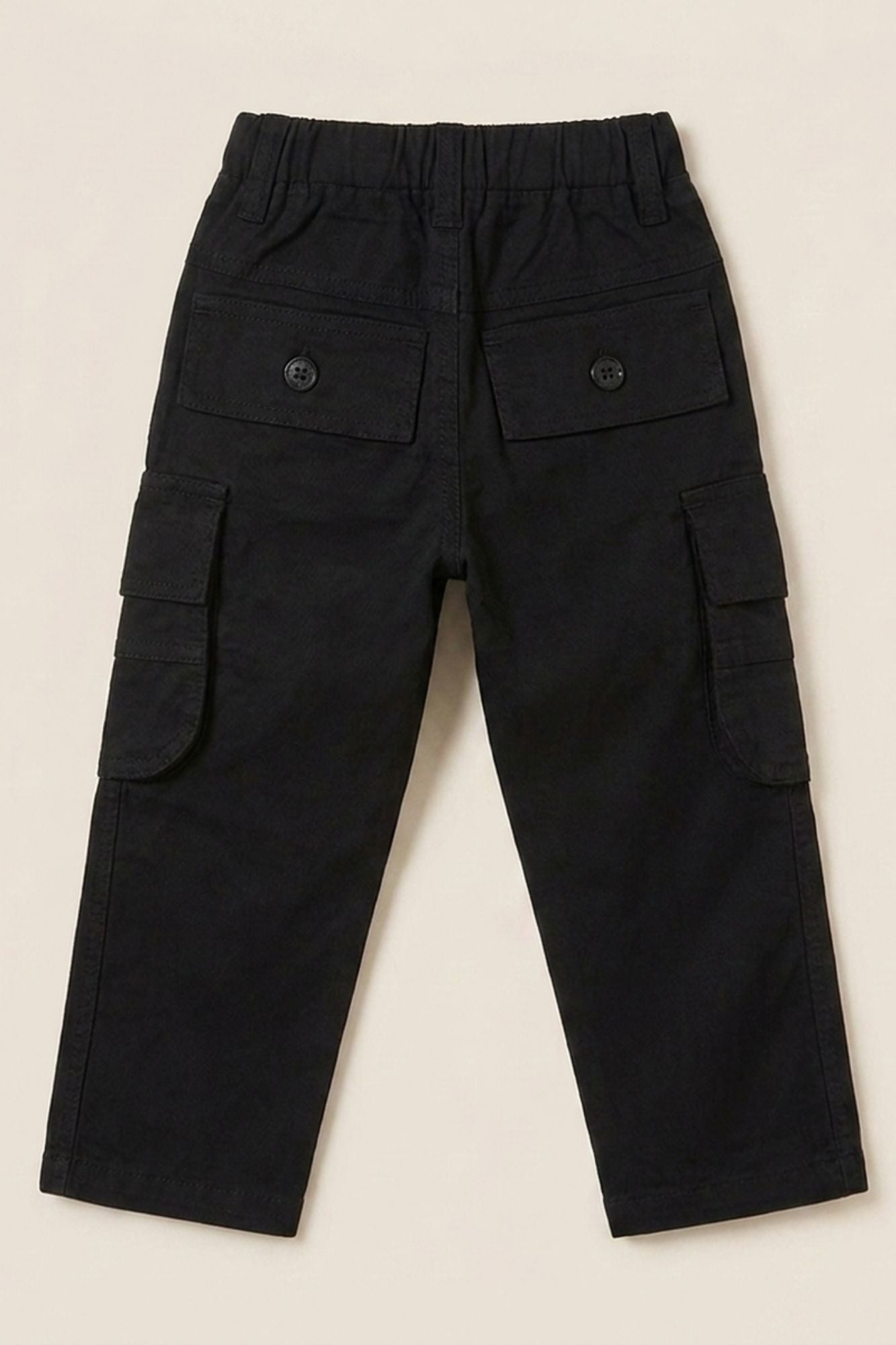 Boys Black Cargo Pant