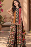 Multicolour Traditional Printed Palazzo Set for Girls