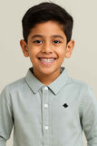 Mint Green Casual Shirt For Boys
