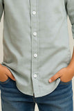 Mint Green Casual Shirt For Boys