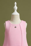 Baby Pink Rosette Hem Party Wear Frock