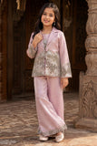 Lavender Sequin Embellished Designer Jacket Palazzo Set