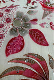 Beige Floral Printed Kurta Set With Pajama For Boys