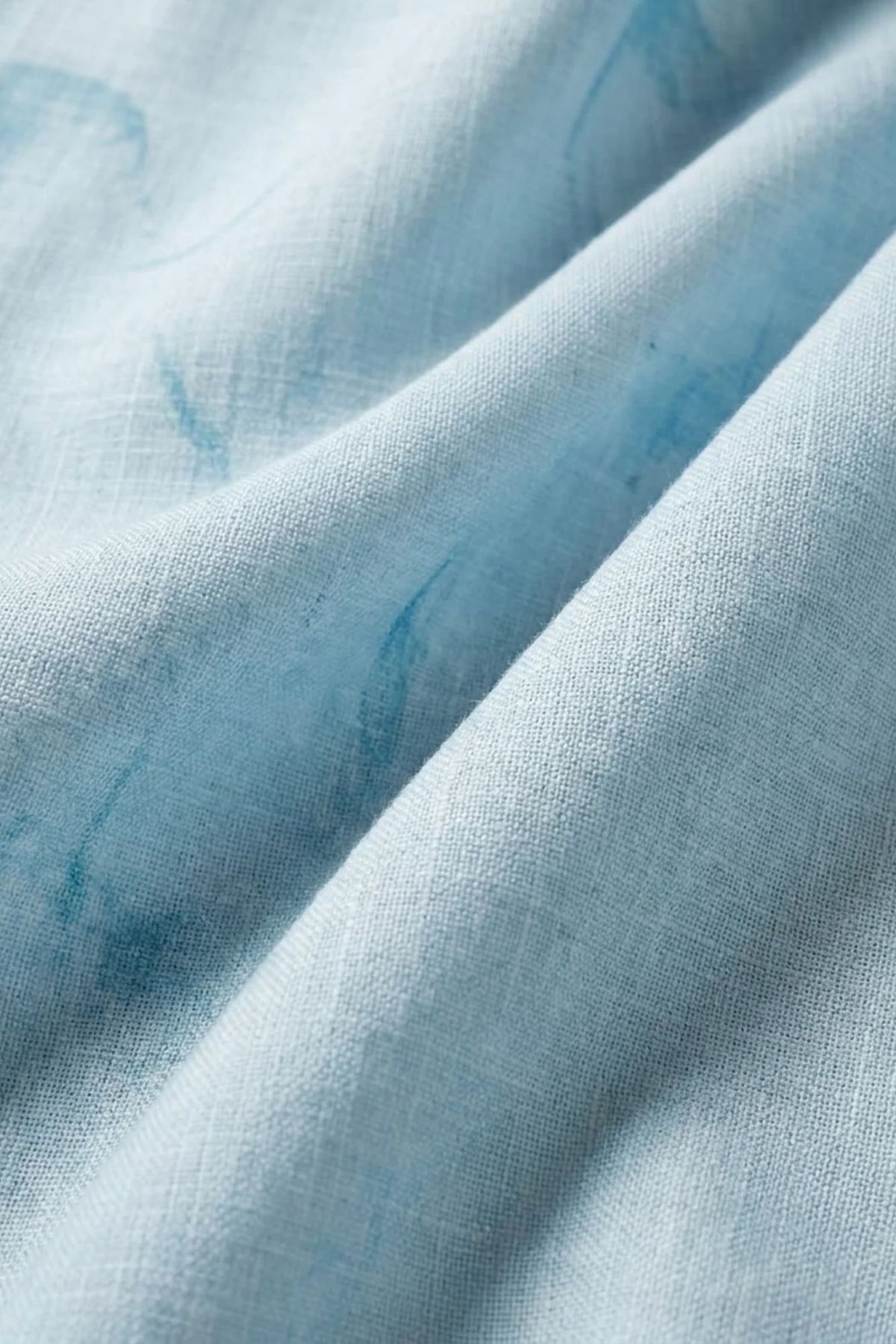 Sky Blue Scenic Landscape Printed Shirt