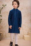 Classic Blue Kurta Pajama Set For Boys