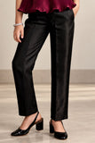 Metallic Maroon  Pleated Top with Pants For Girls
