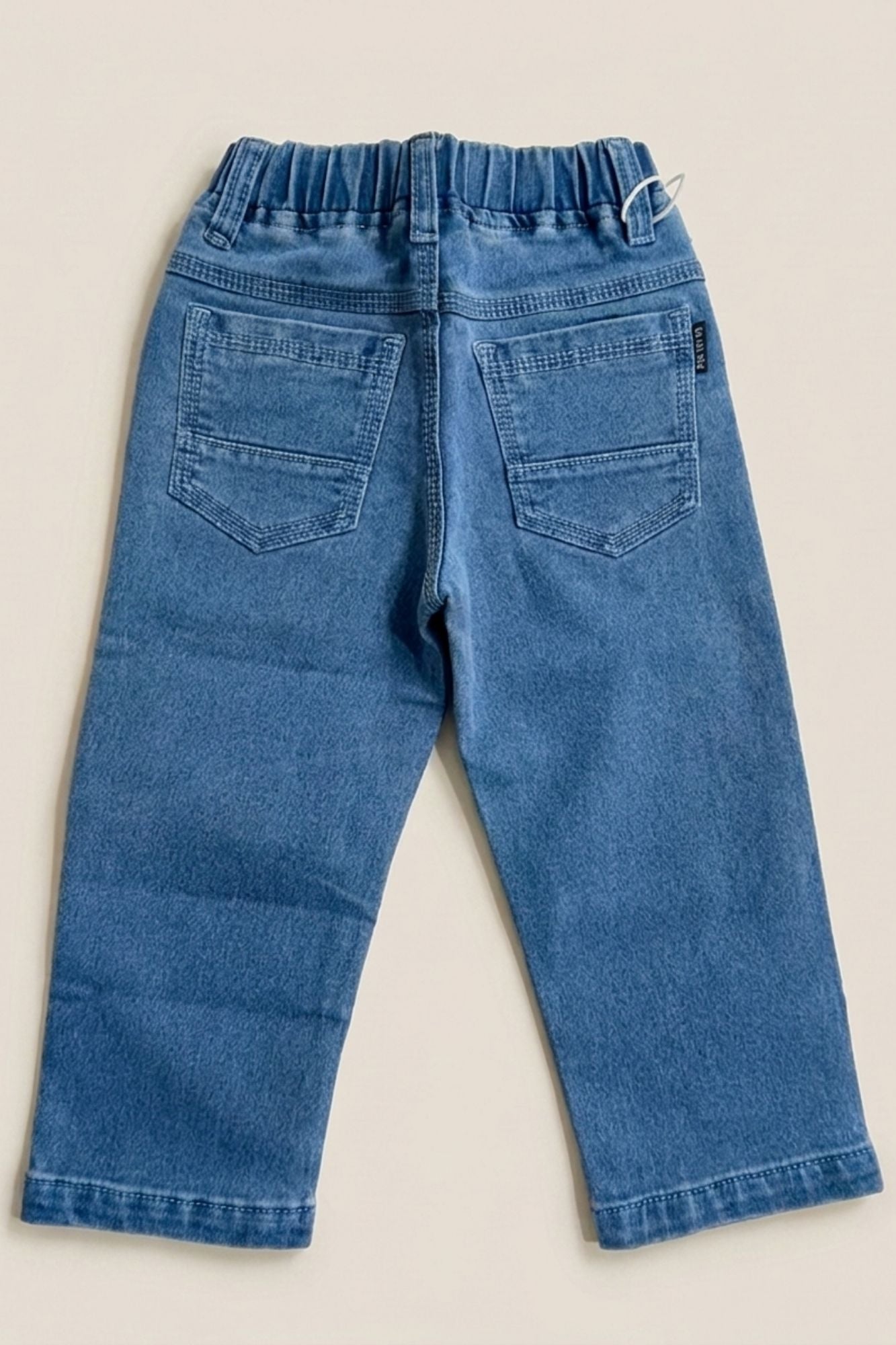 Classic Blue Solid Casual Pant