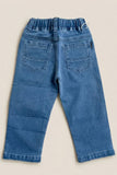 Classic Blue Solid Casual Pant