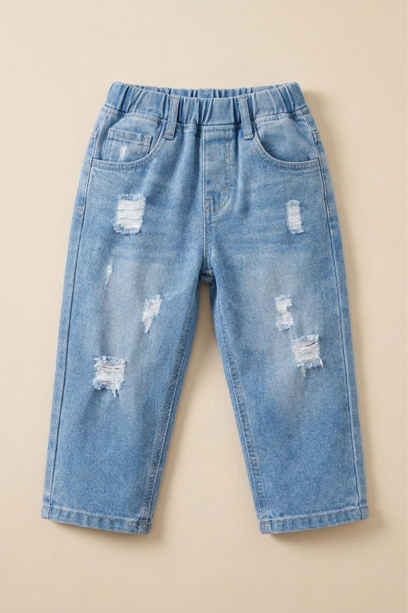 Light Blue Ripped Denim Jeans