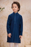 Classic Blue Kurta Pajama Set For Boys