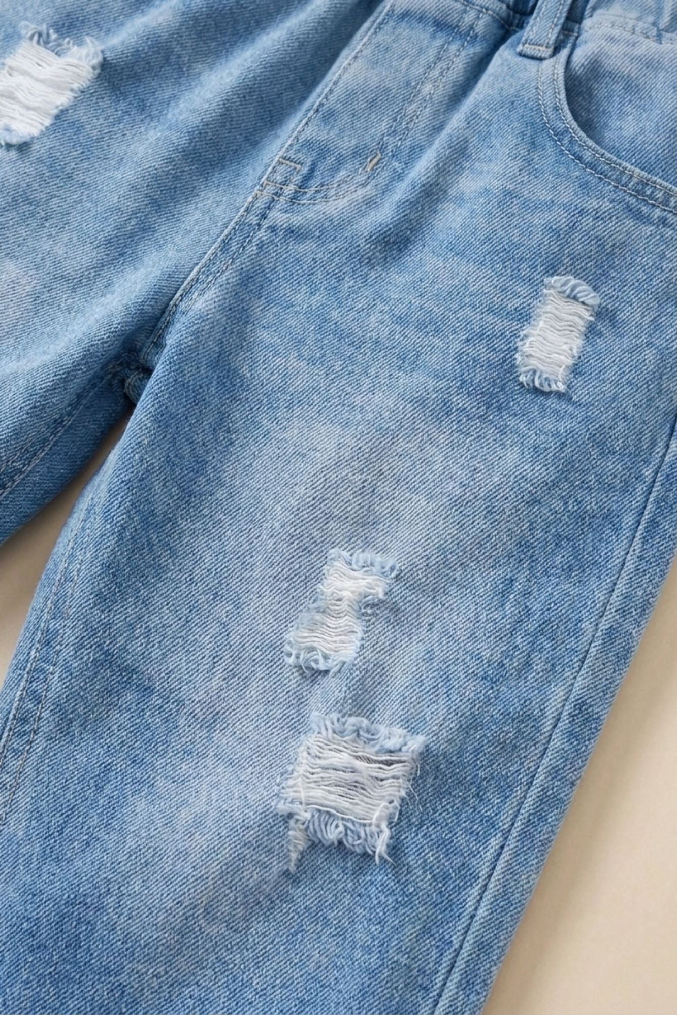 Light Blue Ripped Denim Jeans