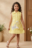 Yellow Sleeveless Style Casual Dress