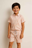 Peach Tie-Dye Co-Ord Set For Boys