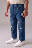 Blue Ripped Denim Jeans