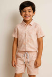 Peach Tie-Dye Co-Ord Set For Boys