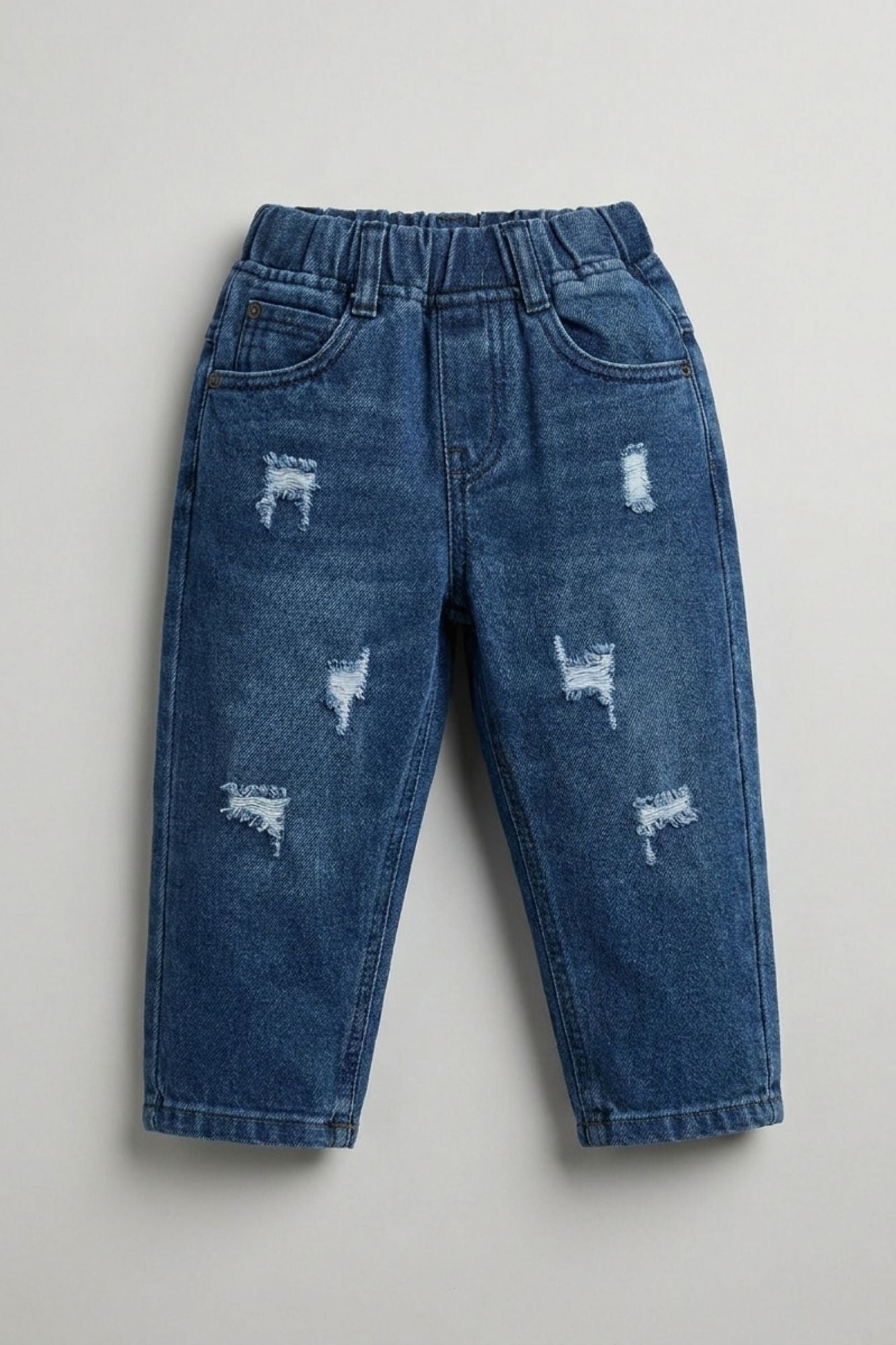 Blue Ripped Denim Jeans