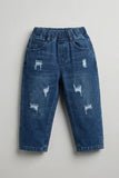 Blue Ripped Denim Jeans