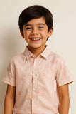 Peach Tie-Dye Co-Ord Set For Boys