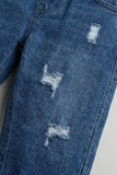 Blue Ripped Denim Jeans
