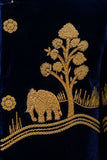 Boys Royal Navy Blue Velvet Sherwani Set