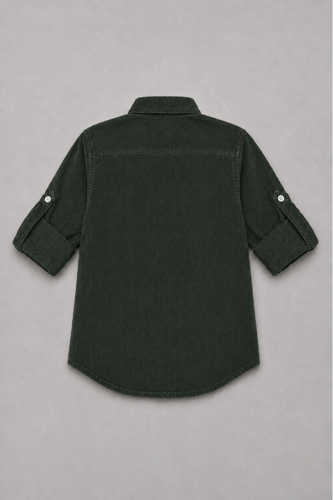 Boys Dark Green Full Sleeve Casual Shirt