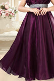 Designer Wine Ruffled And Stone Work Gown For Girls