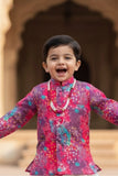 Multicolor Printed Kurta Dhoti Set for Boys