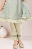 Mint Green Kurta Set with Subtle Embroidery And Straight Pants For Girls