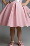 Dusty Pink Butterfly Sequin Party Frock For Girls
