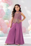 Elegant Onion Pink Embroidered Palazzo Set with Dupatta