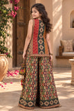 Multicolour Traditional Printed Palazzo Set for Girls