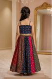 Multicolor Bandhani Printed And Floral Embroidered Lehenga Choli For Girls