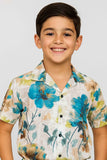 Multicolor Tropical Floral  Printed Co-Ord Set For Boys