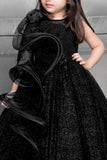 Black Princess Party Gown: A Royal Look for Girls. - Lagorii Kids