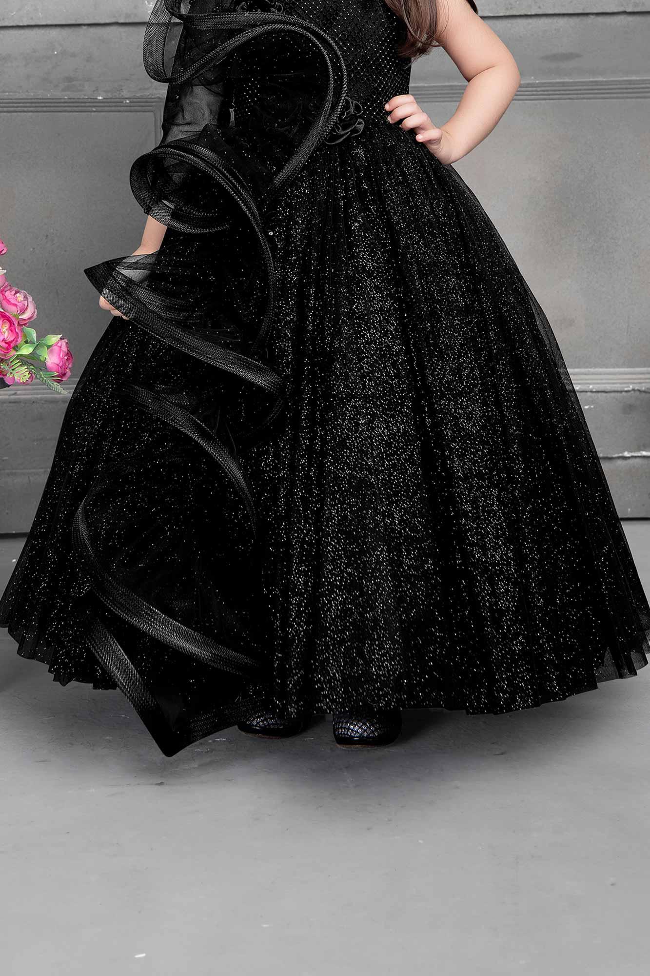 Embossed Floral Velvet Tulle Girl Party Dress by AS454 Kids Dream - Gi –  Ariststyles