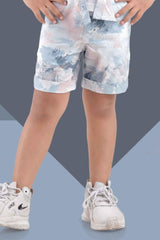 Blue Printed Shirt and Shorts Co-ord Set for Boys - Lagorii Kids
